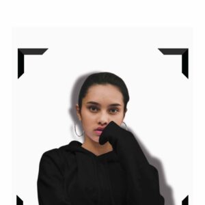 The Women's Crop Hoodie (Black)